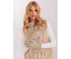 Wool Fashion Italia Pirštinės-AT-RK-239501.10-smėlio spalvos