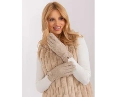 Wool Fashion Italia Pirštinės-AT-RK-239506.98-smėlio spalvos