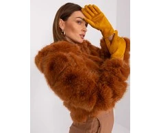 Wool Fashion Italia Pirštinės-AT-RK-239507.26P-tamsiai geltonos