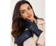 Wool Fashion Italia Pirštinės-AT-RK-239805.95-mėlynos spalvos