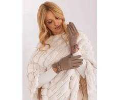 Wool Fashion Italia Pirštinės-AT-RK-9003A.85-tamsiai smėlio spalvos