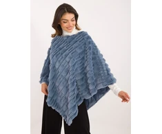 Wool Fashion Italia Poncho-AT-PN-2347.88-mėlyna