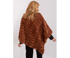 Wool Fashion Italia Poncho-AT-PN-2347.16-šviesiai ruda