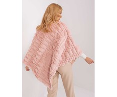 Wool Fashion Italia Pončas moterims AT-PN-2347.68, šviesiai rožinis