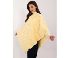 Wool Fashion Italia Pončas-AT-PN-2347.88-šviesiai geltonas