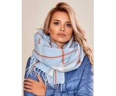 Wool Fashion Italia Šalikas-AT-SZ-171501.14-šviesiai mėlynas