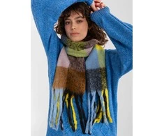 Wool Fashion Italia Šalikas-AT-SZ-2311501.90-juoda-geltona