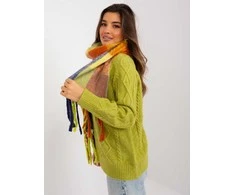 Wool Fashion Italia Šalikas-AT-SZ-2311501.90 - tamsiai mėlynas