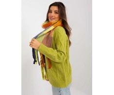 Wool Fashion Italia Šalikas-AT-SZ-2311501.90 - tamsiai mėlynas