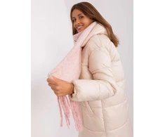 Wool Fashion Italia Šalikas-AT-SZ-23125.75-šviesiai rožinis