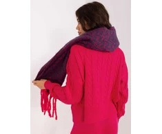 Wool Fashion Italia Šalikas-AT-SZ-23125.75-navy mėlyna-raudona