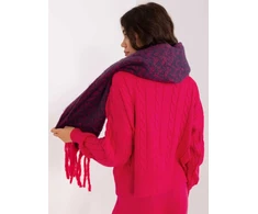 Wool Fashion Italia Šalikas-AT-SZ-23125.75-navy mėlyna-raudona