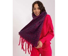 Wool Fashion Italia Šalikas-AT-SZ-23125.75-navy mėlyna-raudona