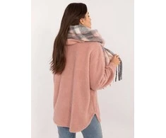 Wool Fashion Italia Šalikas-AT-SZ-231301.49-pilka-rožinė