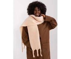 Wool Fashion Italia Šalikas-AT-SZ-2313502.20P-smėlio spalvos