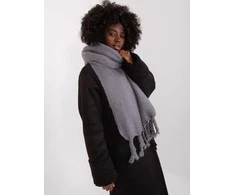 Wool Fashion Italia Šalikas-AT-SZ-2313502.20P-tamsiai pilkas