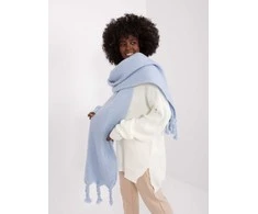 Wool Fashion Italia Šalikas-AT-SZ-2313502.71P-šviesiai mėlynas