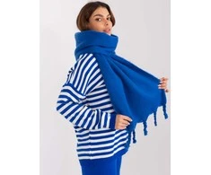 Wool Fashion Italia Šalikas-AT-SZ-2313502.94P-tamsiai mėlynas