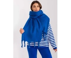 Wool Fashion Italia Šalikas-AT-SZ-2313502.94P-tamsiai mėlynas