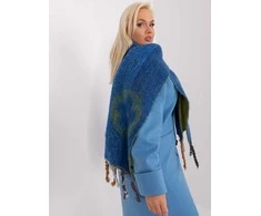 Wool Fashion Italia Šalikas-AT-SZ-2316.01P-tamsiai mėlynas