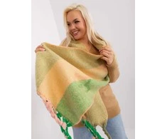 Wool Fashion Italia Šalikas-AT-SZ-2316.10P-šviesiai oranžinis