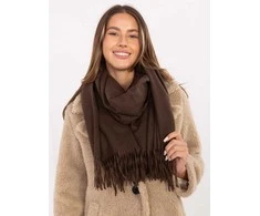 Wool Fashion Italia Šalikas-AT-SZ-23185.73P-ciemny ruda