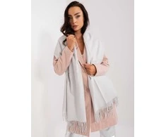 Wool Fashion Italia Šalikas-AT-SZ-23185.73P-šviesiai pilkas