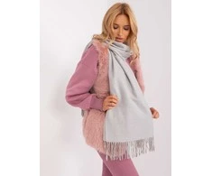 Wool Fashion Italia Šalikas-AT-SZ-23185.73P-pilkas