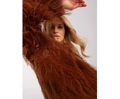 Wool Fashion Italia Striukė moterims-AT-KR-2359.96P-ciemny oranžinė