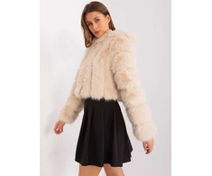 Wool Fashion Italia Striukė moterims-AT-KR-2378.96P-smėlio spalva