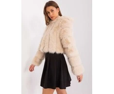 Wool Fashion Italia Striukė moterims-AT-KR-2378.96P-smėlio spalva
