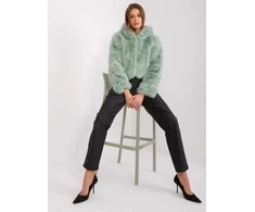 Wool Fashion Italia Striukė moterims-AT-KR-2378.96P-šviesiai žalia