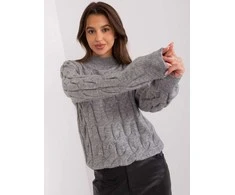 Wool Fashion Italia Megztinis-AT-SW-2235.00P-tamsiai pilkas