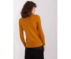 Wool Fashion Italia Megztinis-AT-SW-2324-2,68-tamsiai geltonas