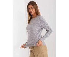 Wool Fashion Italia Megztinis-AT-SW-2324-2,68-pilkas
