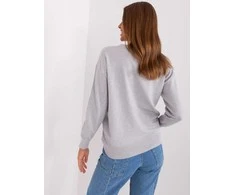 Wool Fashion Italia Megztinis-AT-SW-2325.95P-šviesiai pilkas