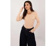 Wool Fashion Italia Megztinis-AT-SW-2332-2,62-smėlio spalvos