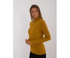 Wool Fashion Italia Megztinis-AT-SW-2334-2,61-tamsiai geltonas