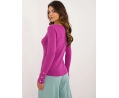 Wool Fashion Italia Megztinis-AT-SW-2334.49-tamsiai violetinis