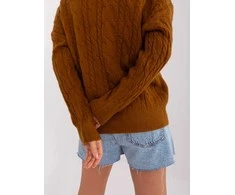 Wool Fashion Italia Megztinis-AT-SW-2335-1,68P-šviesiai rudas