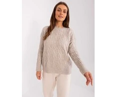 Wool Fashion Italia Megztinis-AT-SW-2335.27-šviesiai smėlio spalvos