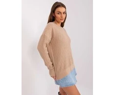 Wool Fashion Italia Megztinis-AT-SW-2338.14P-smėlio spalvos