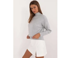 Wool Fashion Italia Sweter-AT-SW-2339.54-jasny pilka