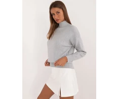 Wool Fashion Italia Sweter-AT-SW-2339.54-jasny pilka
