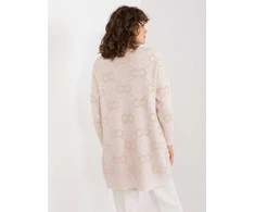 Wool Fashion Italia Megztinis moterims AT-SW-23401-A.39, smėlio spalvos