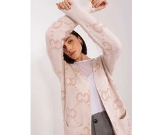 Wool Fashion Italia Megztinis-AT-SW-23401-A.86-šviesiai rožinis