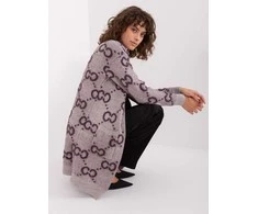 Wool Fashion Italia Megztinis-AT-SW-23401-A.96-tamsiai violetinis