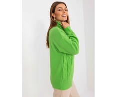 Wool Fashion Italia Megztinis-AT-SW-23401.97P-šviesiai žalias
