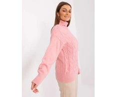 Wool Fashion Italia Megztinis-AT-SW-23401.97P-šviesiai rožinis