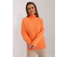 Wool Fashion Italia Megztinis-AT-SW-23401.97P-šviesiai oranžinis